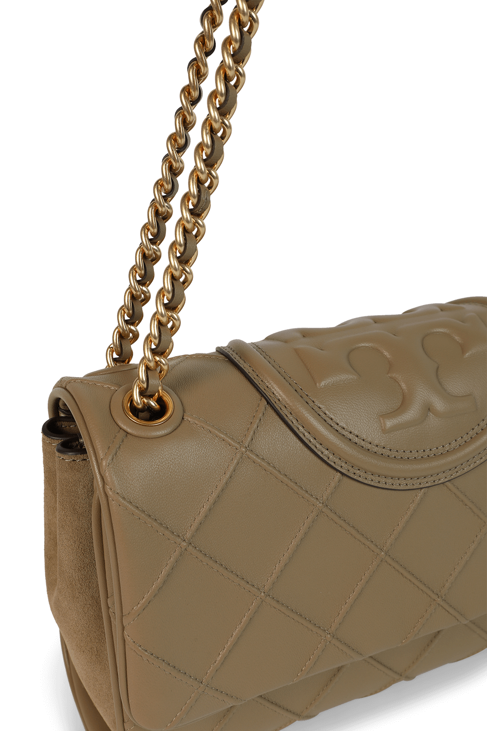 תמונת תקריב של תיק כתף פלמינג סופט מעור