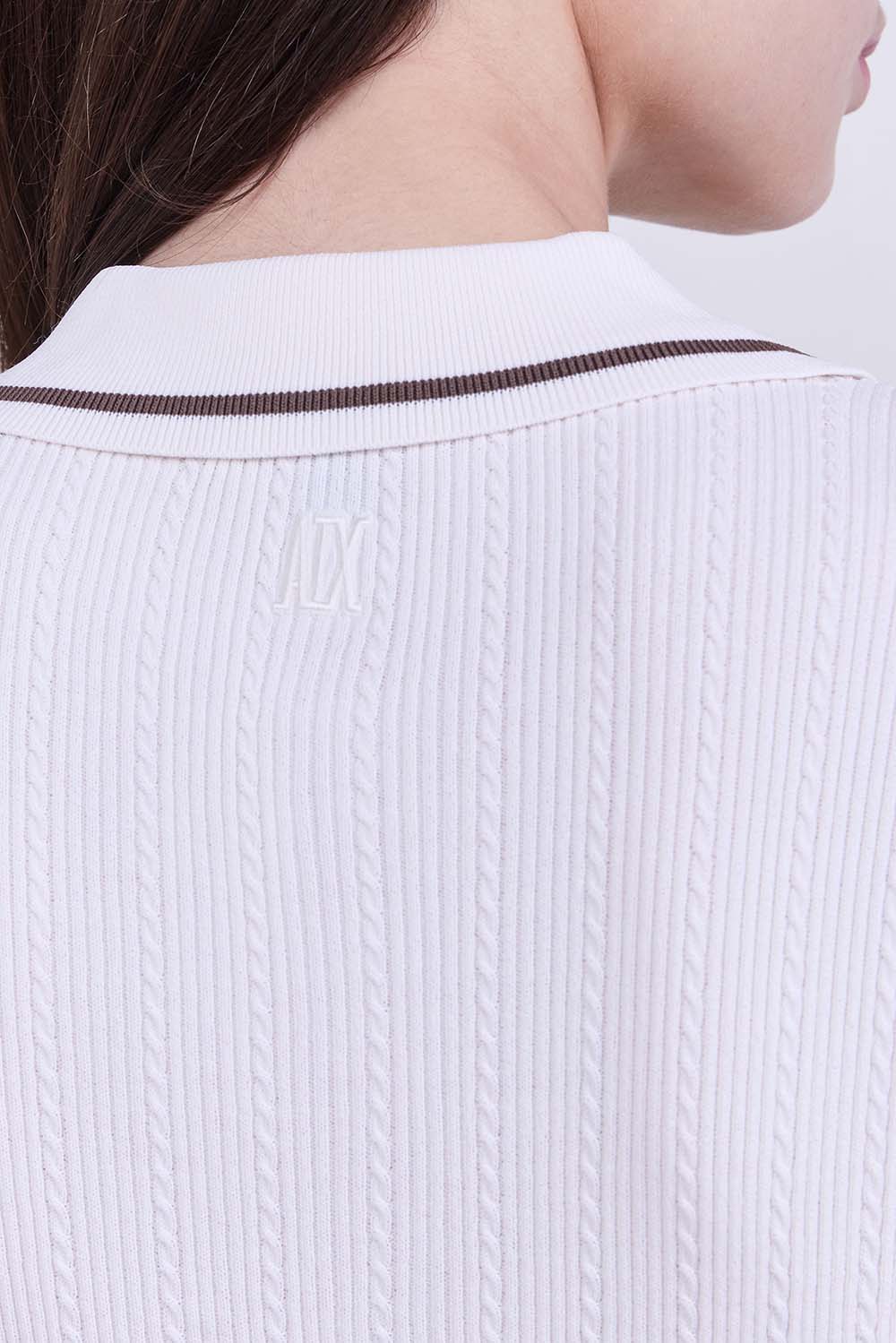 תמונת תקריב דוגמן של סריג פולו