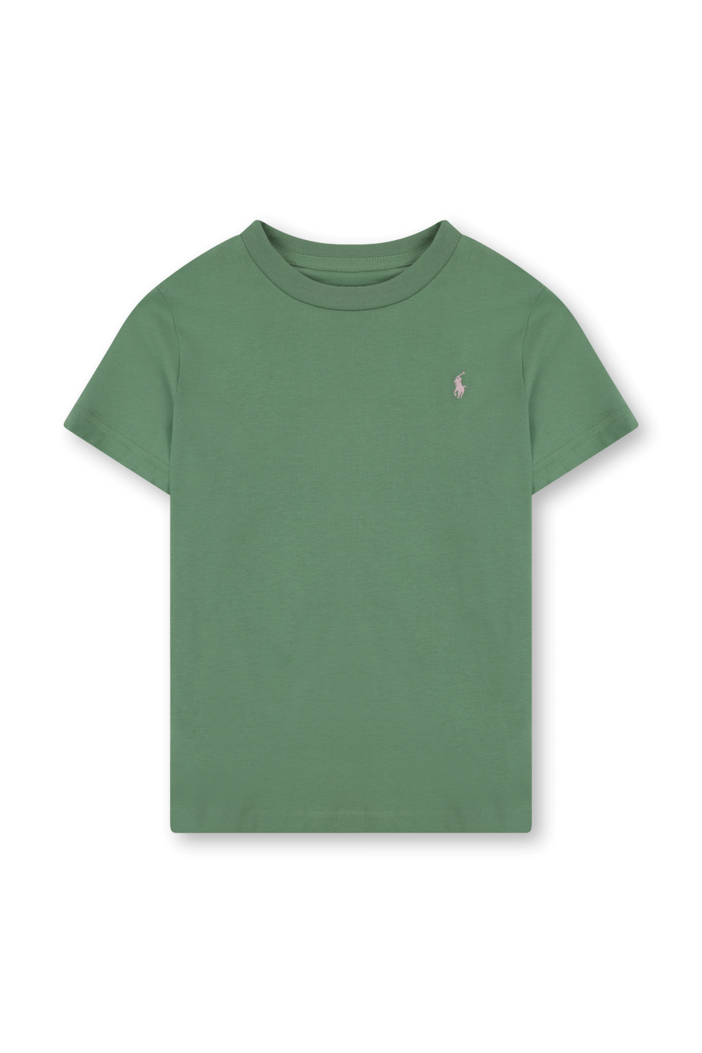 גילאי 5-7 חולצת טי ירוקה עם רקמת הפרש POLO RALPH LAUREN KIDS