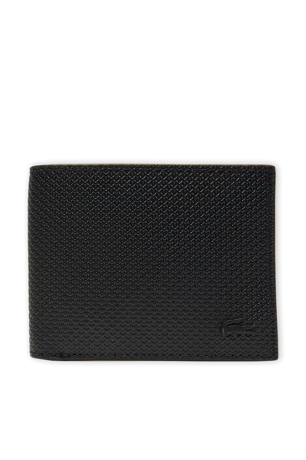 תמונה קידמית של Chantaco Pique Leather 3 Card Wallet In Black