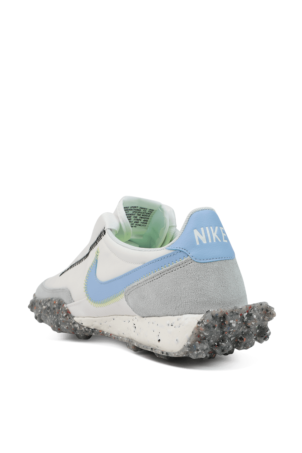 תמונה אחורית של Nike Waffle Racer Crater in White