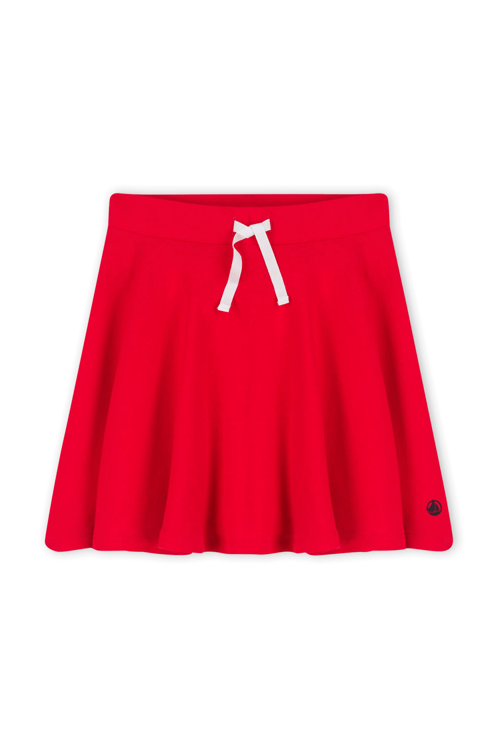 תמונה קידמית של גילאי 6-12 חצאית אדומה עם שרוכים