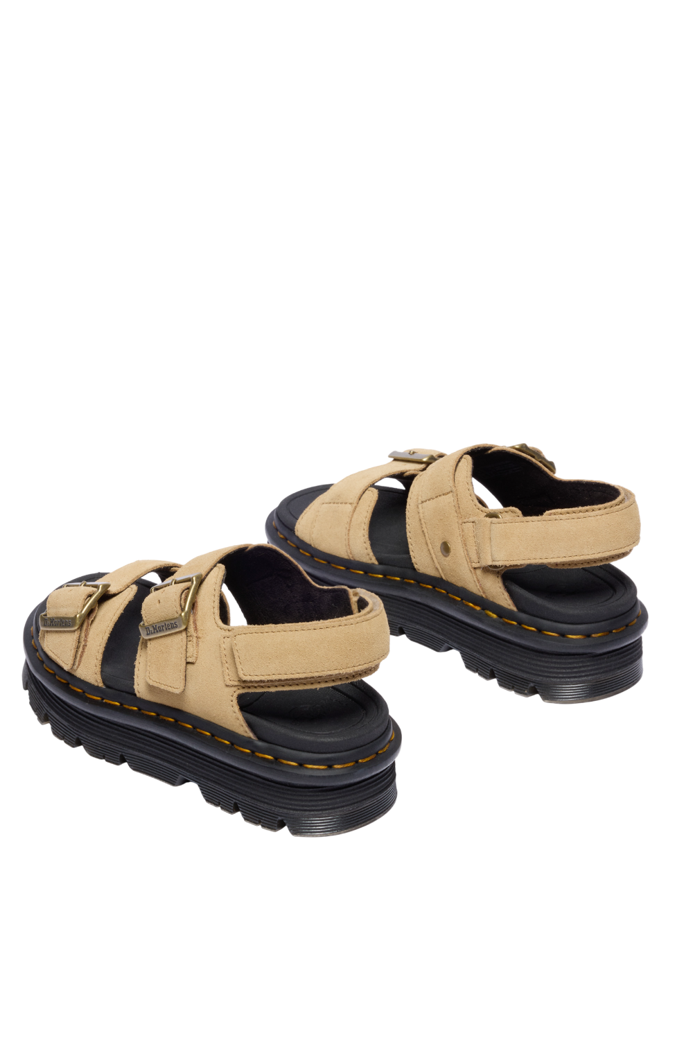 תמונה אחורית של סנדלי פלטפורמה זבזג