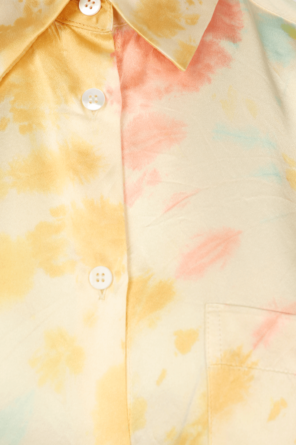 תמונה אחורית של Oversize Button Down Shirt in Pastel Tie-Dye