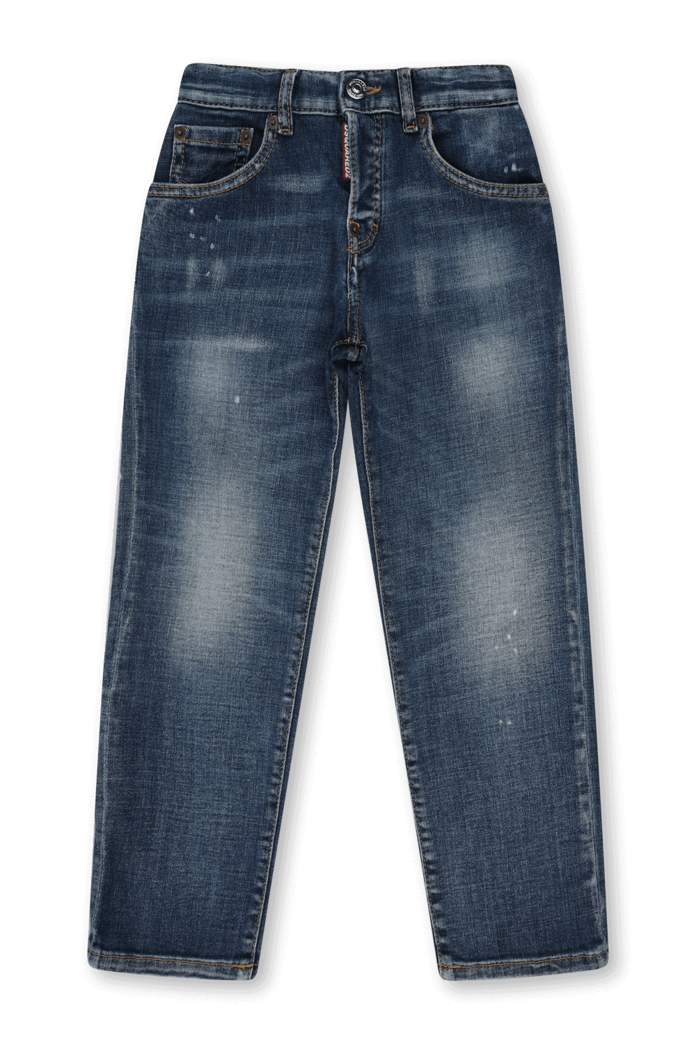 מכנסי ג'ינס עם פרמים - גילאי 4-16 DSQUARED2 KIDS