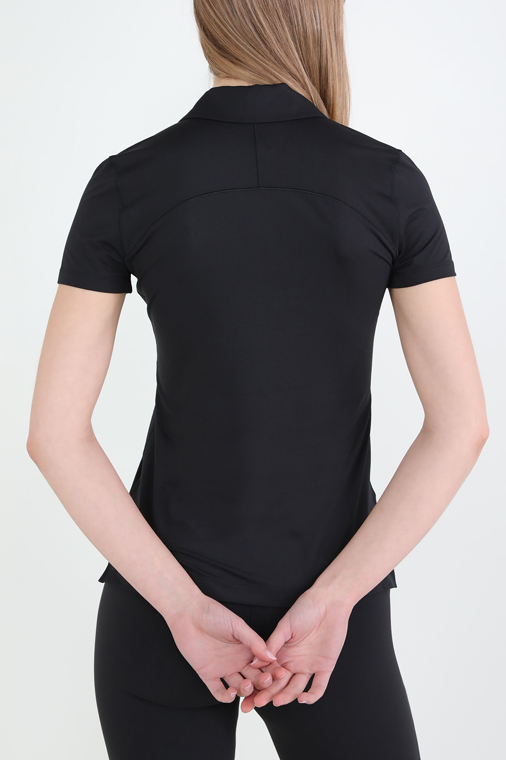 תמונת דוגמן אחורית של Quick-Dry Short-Sleeve Polo Shirt