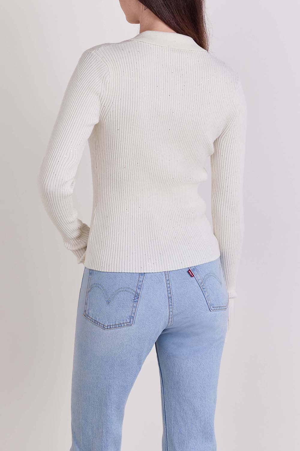 תמונת דוגמן אחורית של חולצת פולו