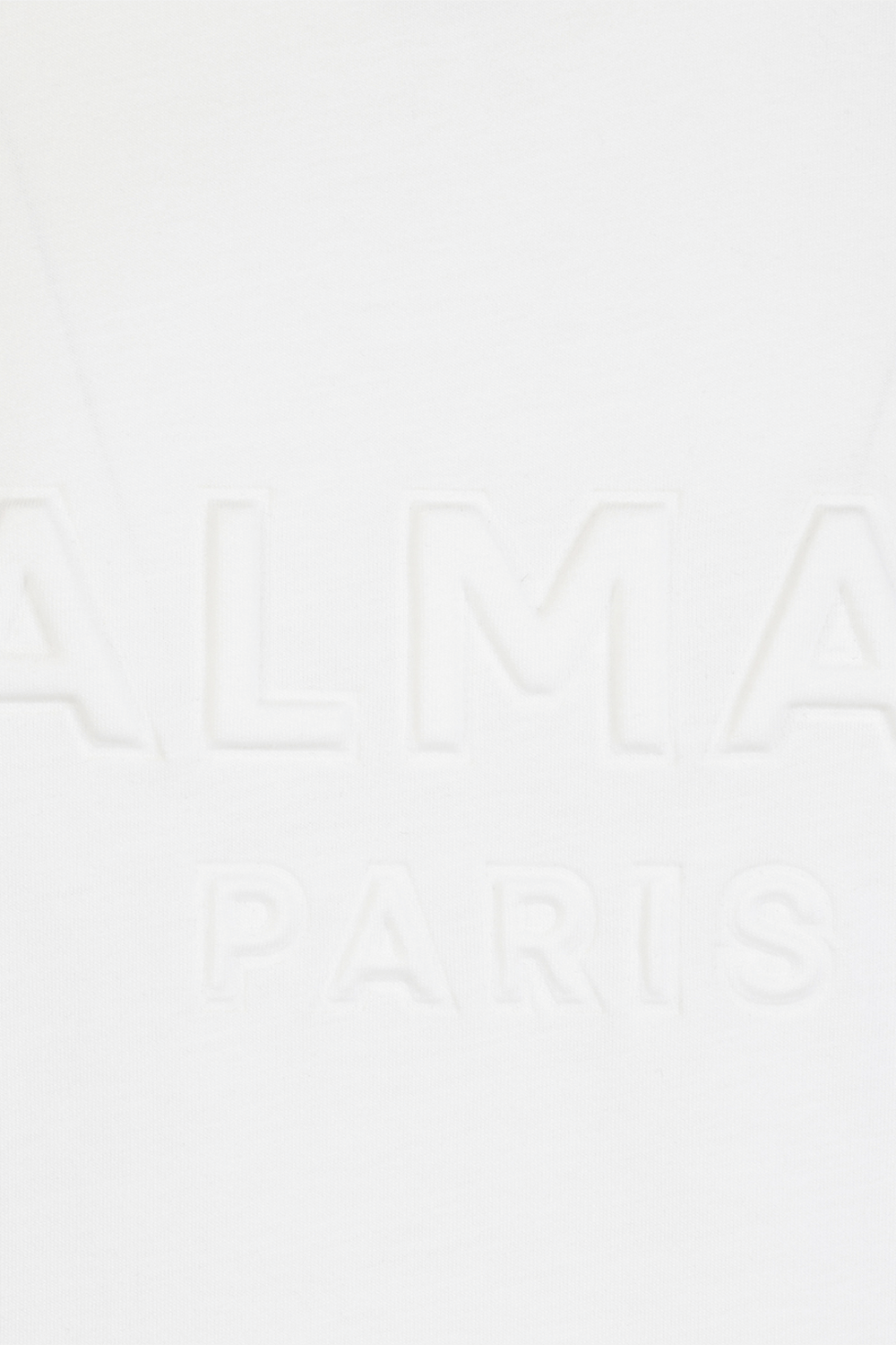 חולצת טי מכותנה עם לוגו בולט BALMAIN
