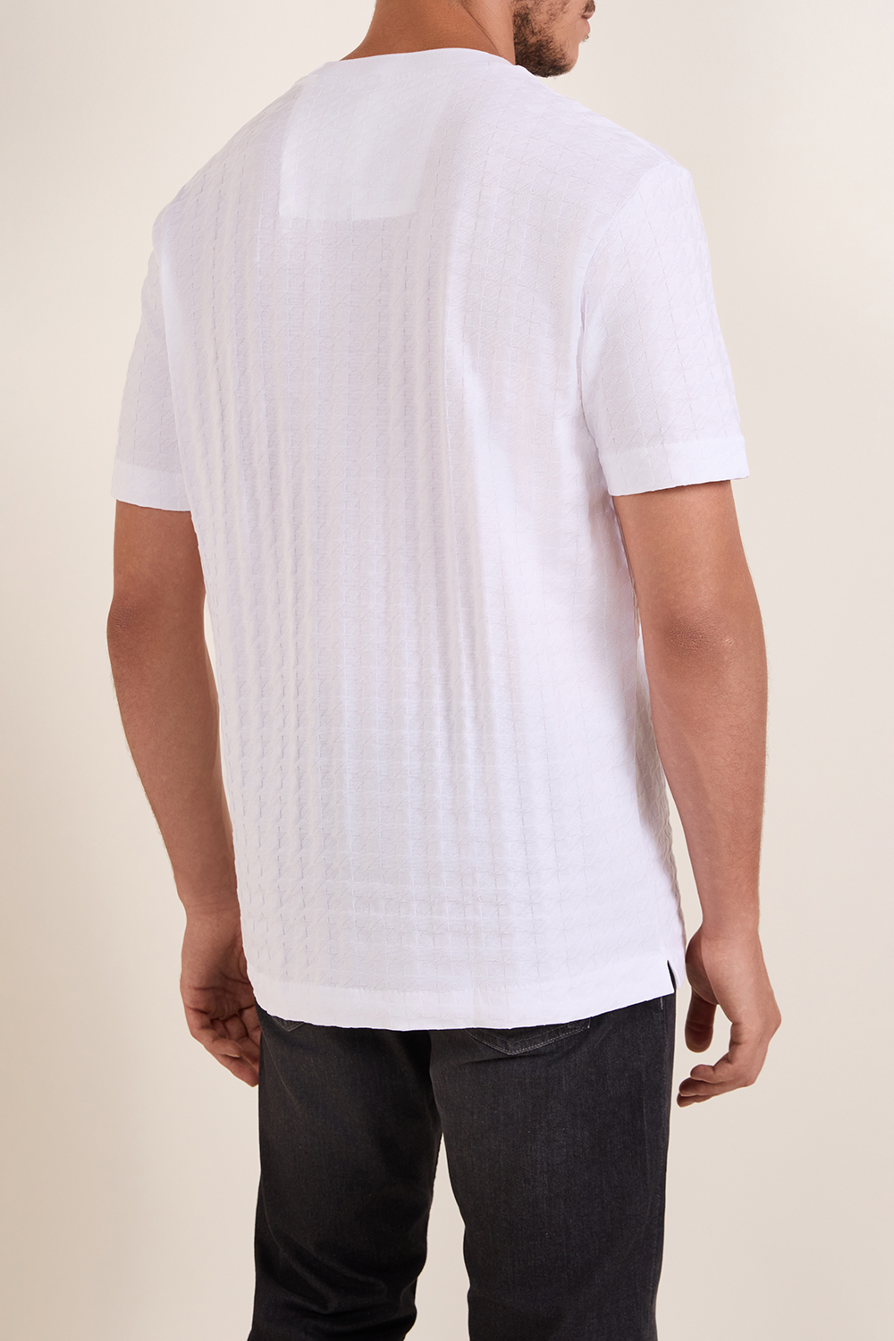 תמונת דוגמן אחורית של חולצת טי פורשה X בוס