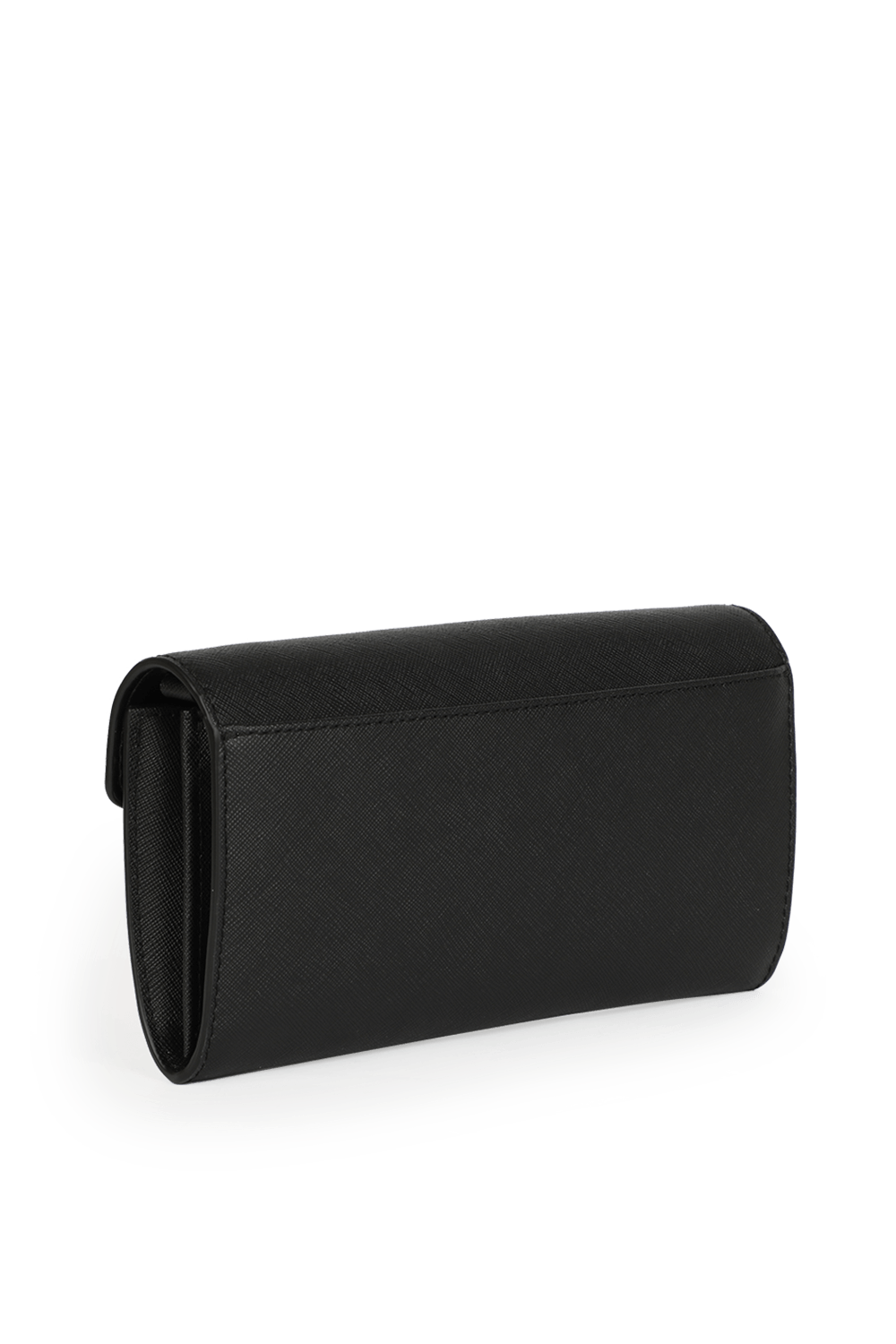 Carmen LG Crossbody Wallet in Black Leather MICHAEL KORS