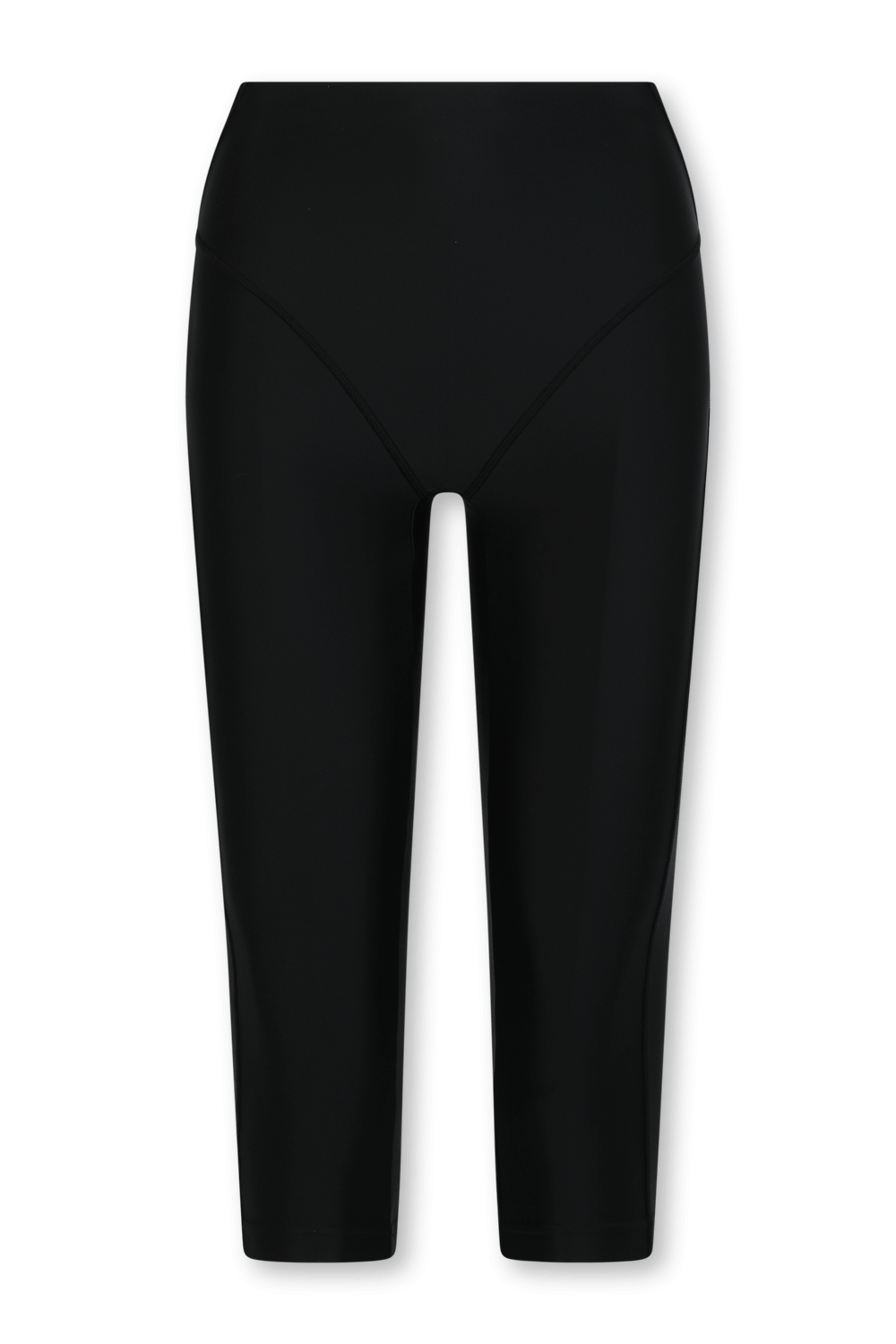 תמונה קידמית של מכנסי טייץ קצרים שחורים