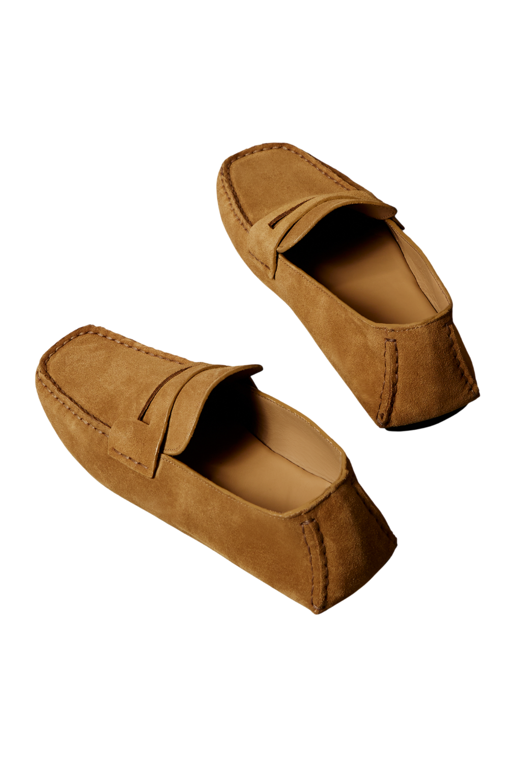 תמונת תקריב של נעלי מוקסין