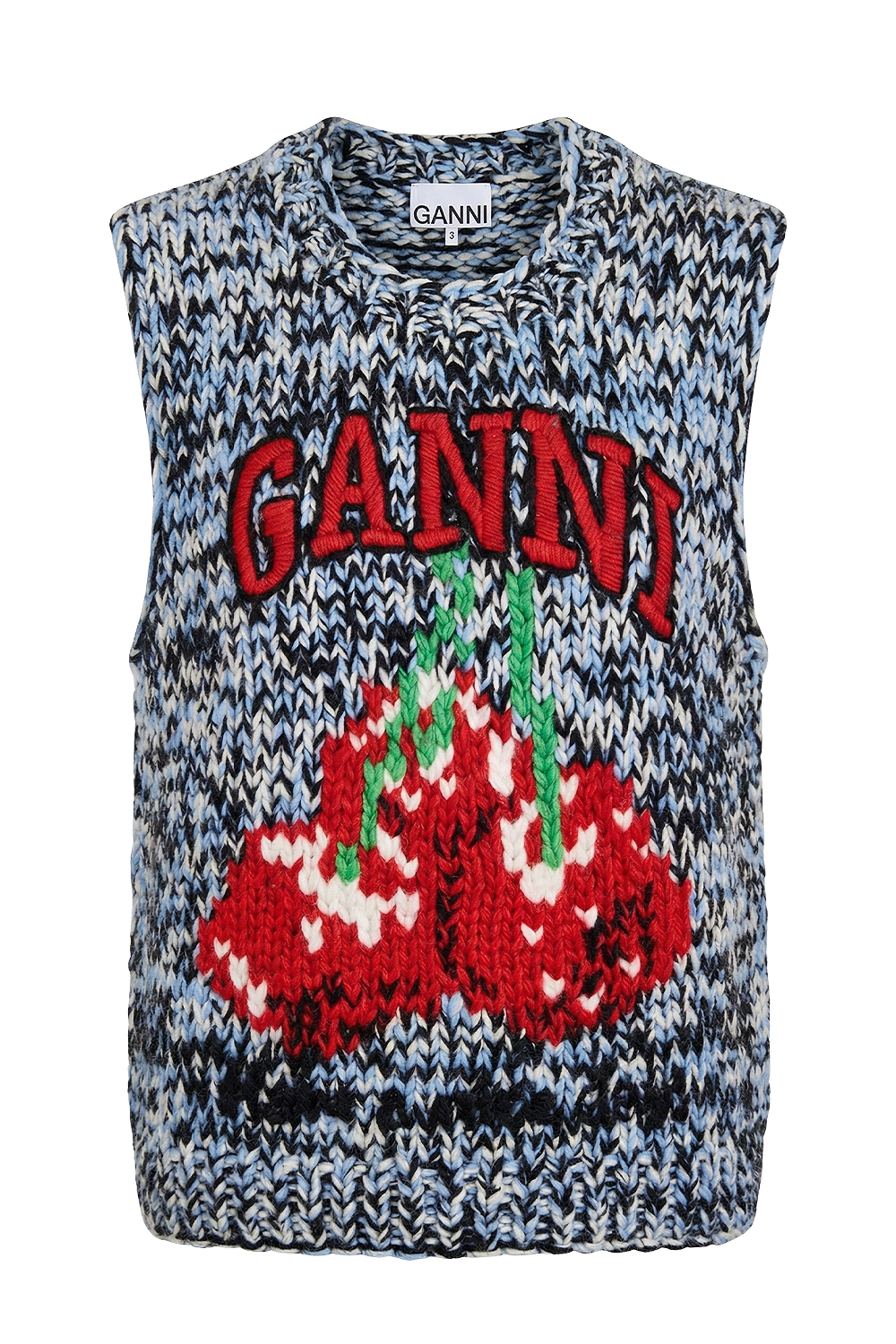 תמונה קידמית של אפודת צמר