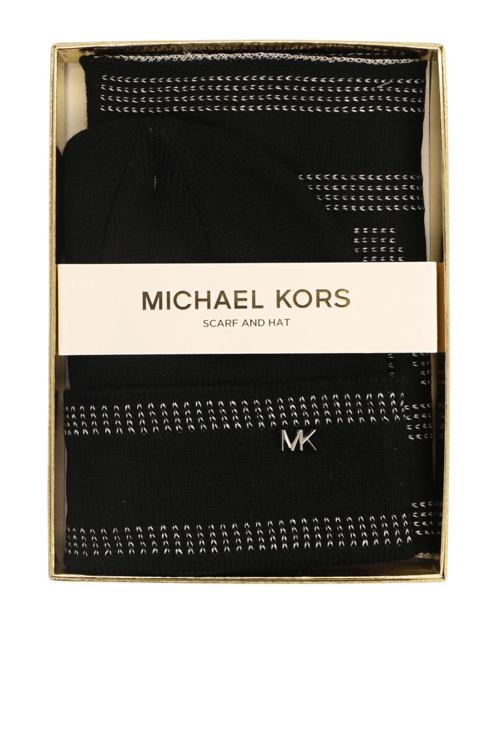 תמונה קידמית של מארז כובע וצעיף