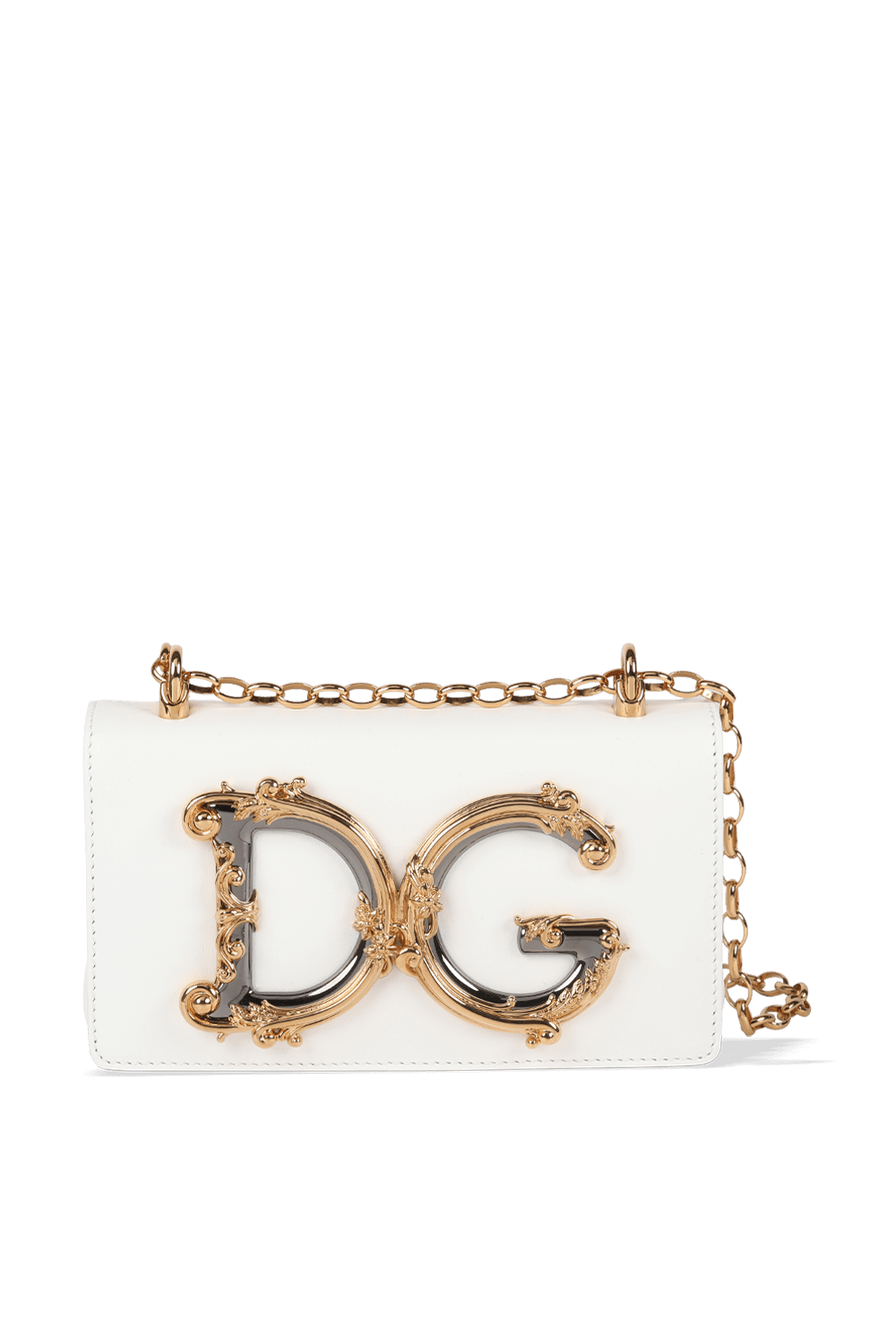 DG Girls Shoulder Bag in White DOLCE & GABBANA