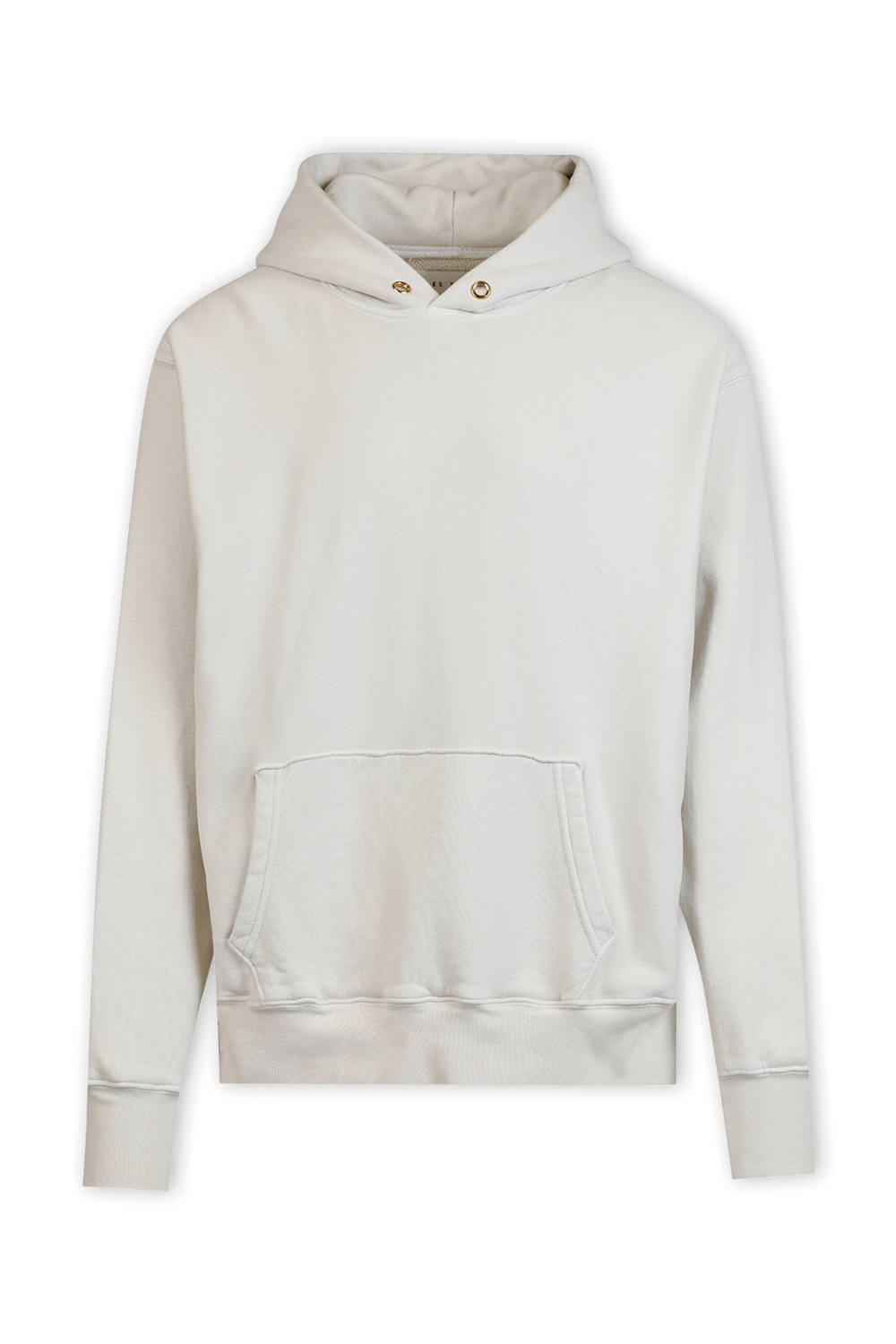 תמונה קידמית של סווטשירט קפוצ'ון בגוון שנהב