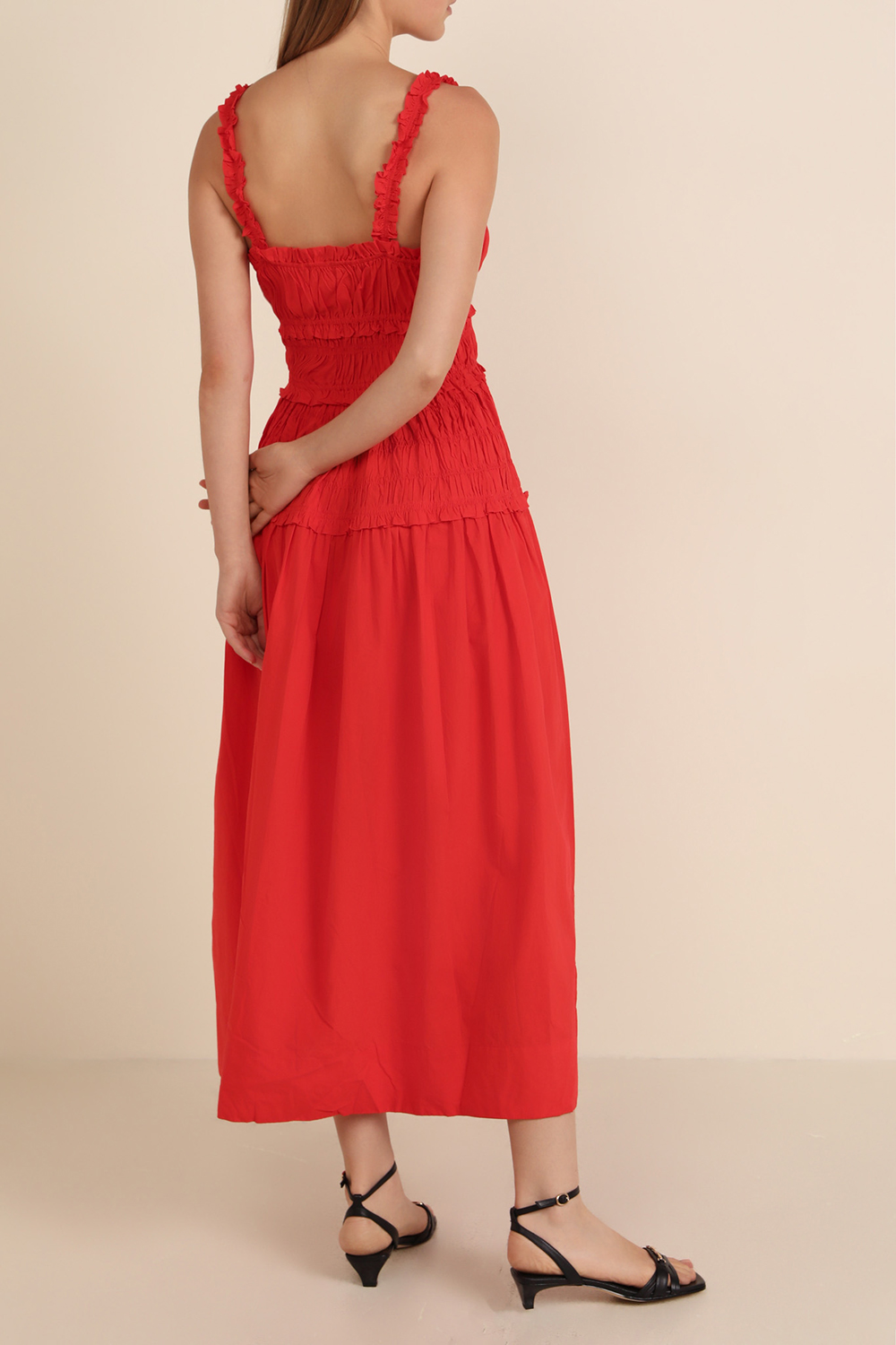 תמונת דוגמן אחורית של שמלת מקסי מריאן