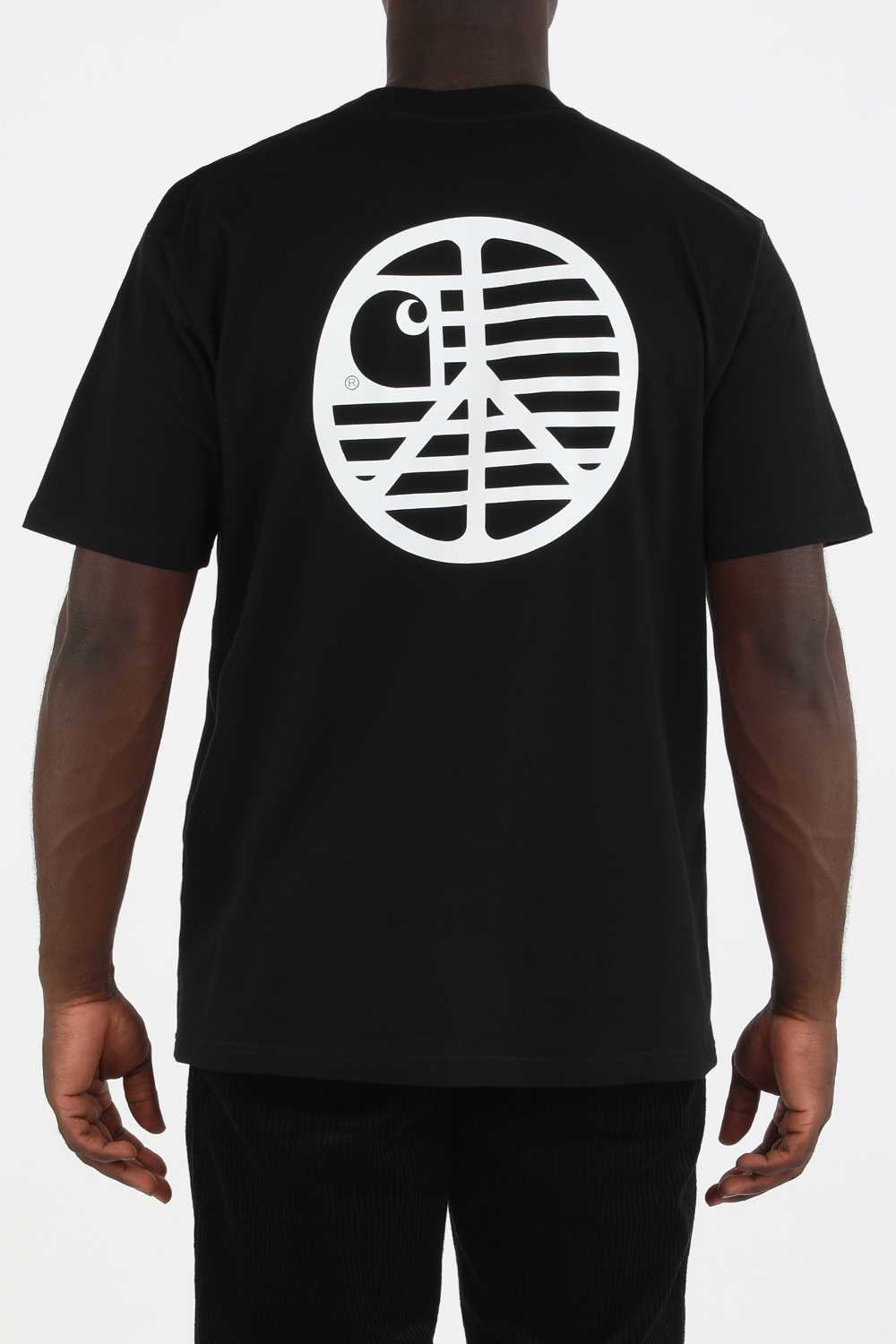 תמונת דוגמן אחורית של Peace State T-Shirt in Black