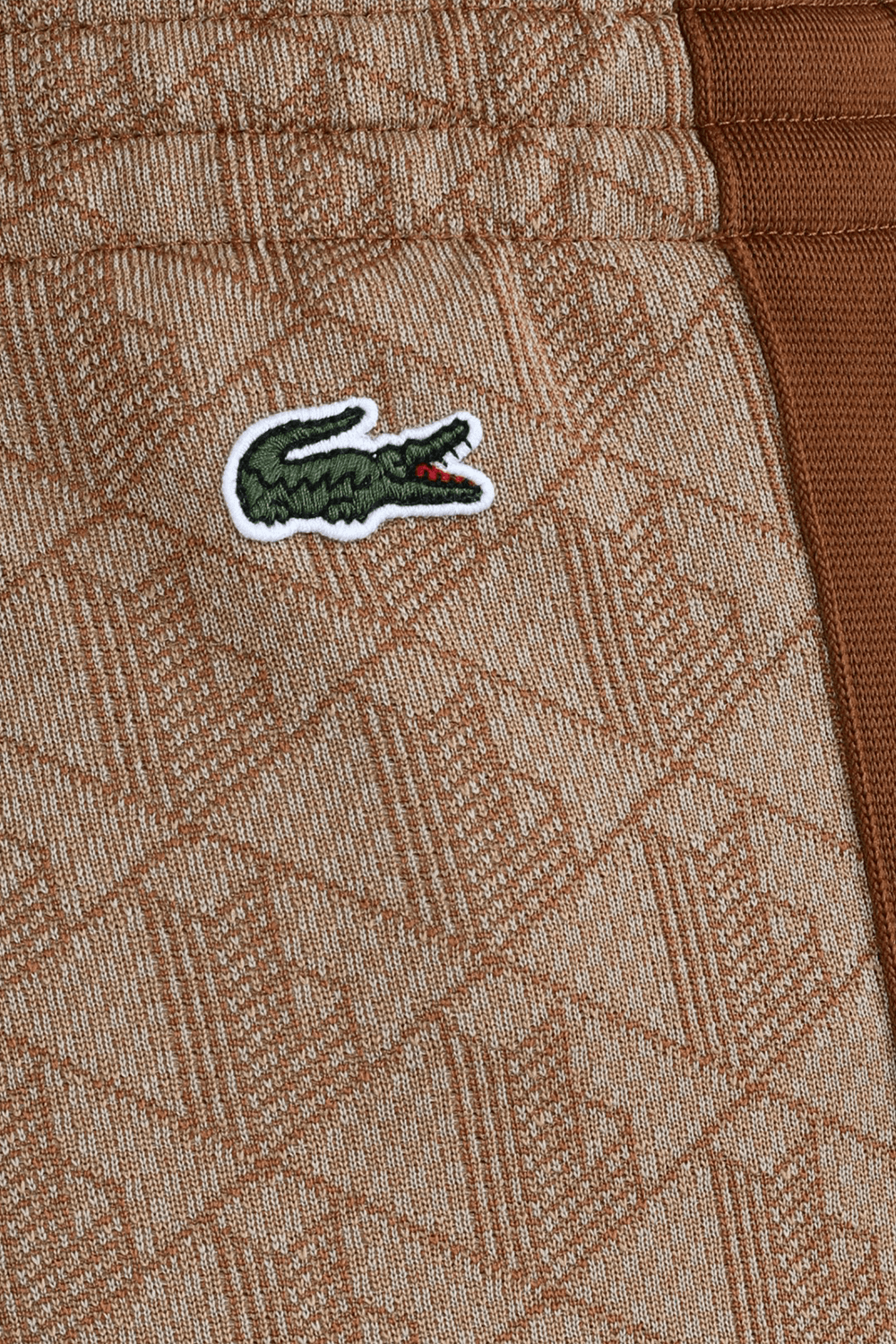 תמונה אחורית של מכנסיים מונוגרמים גבוהים