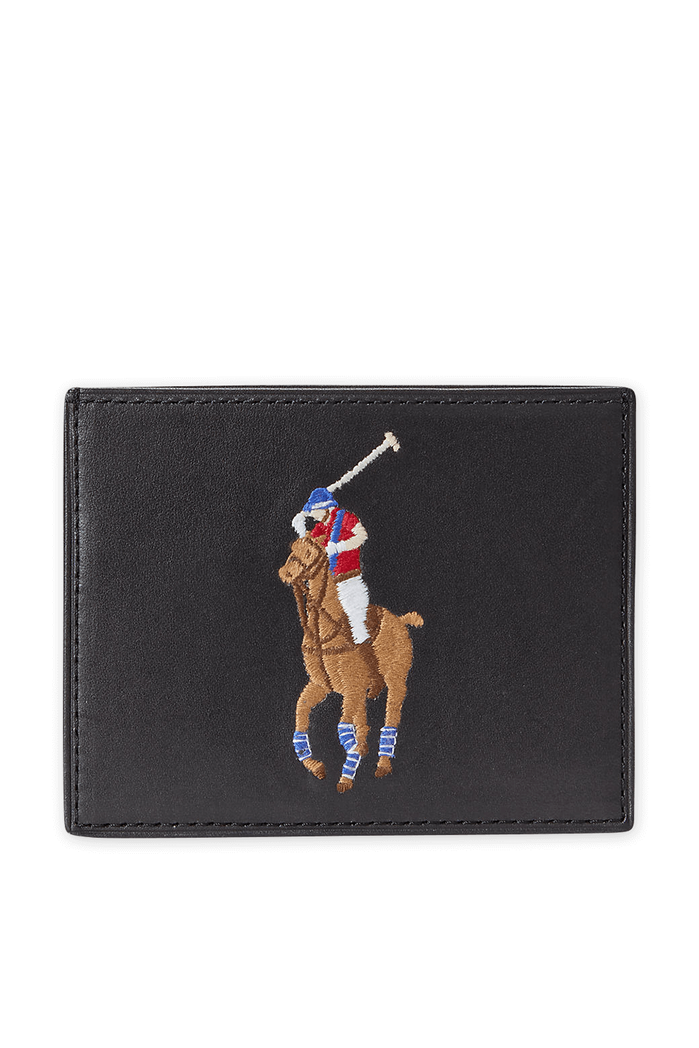 תמונה אחורית של ארנק כרטיסים מעור