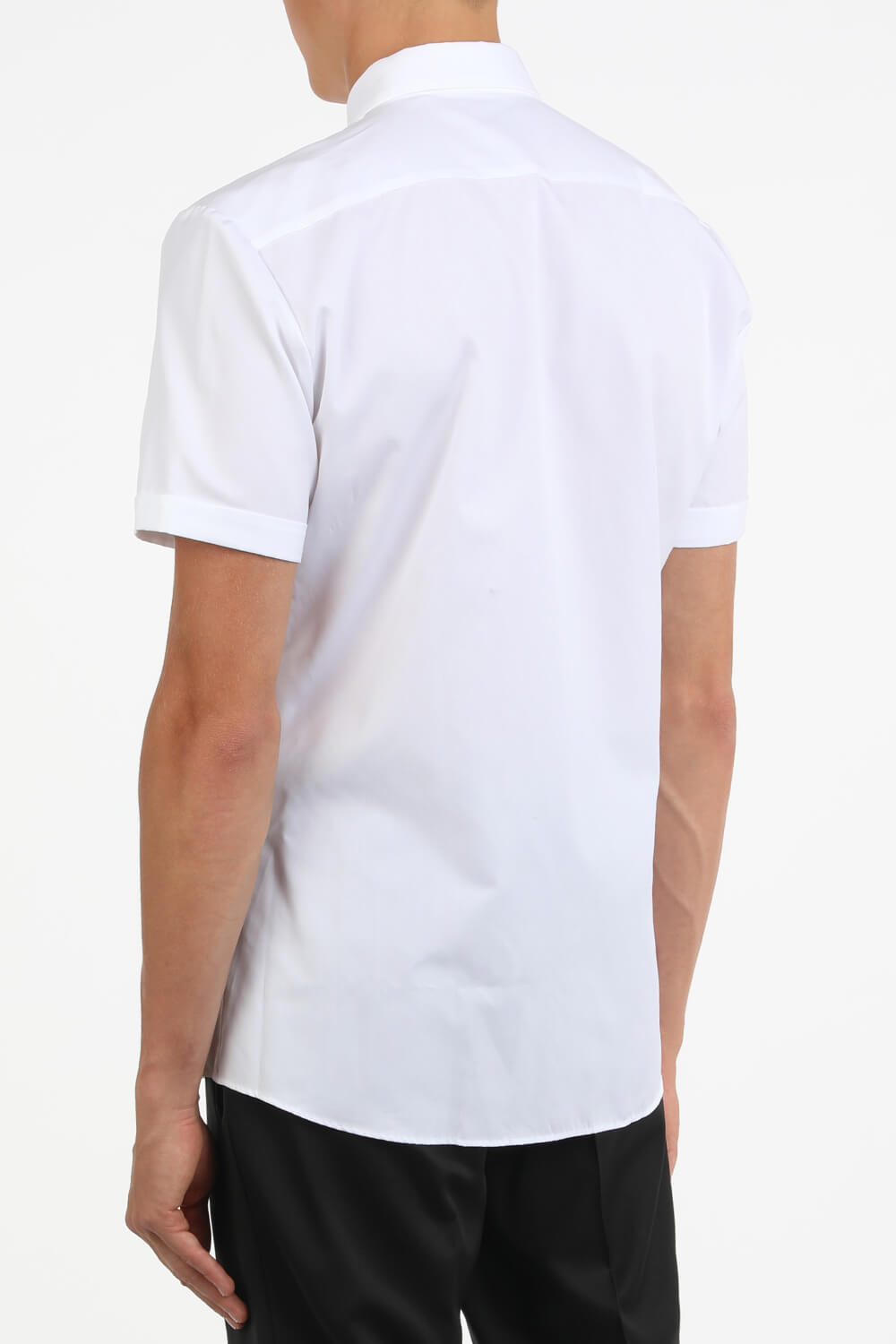 תמונת דוגמן אחורית של Slim-Fit Shirt in White