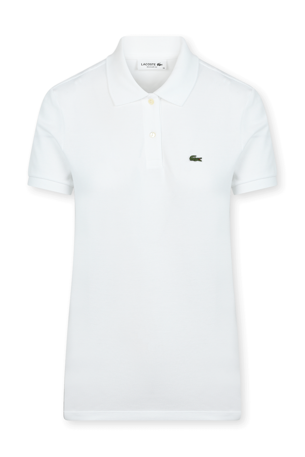 תמונה קידמית של חולצת פולו קצרה עם לוגו רקום