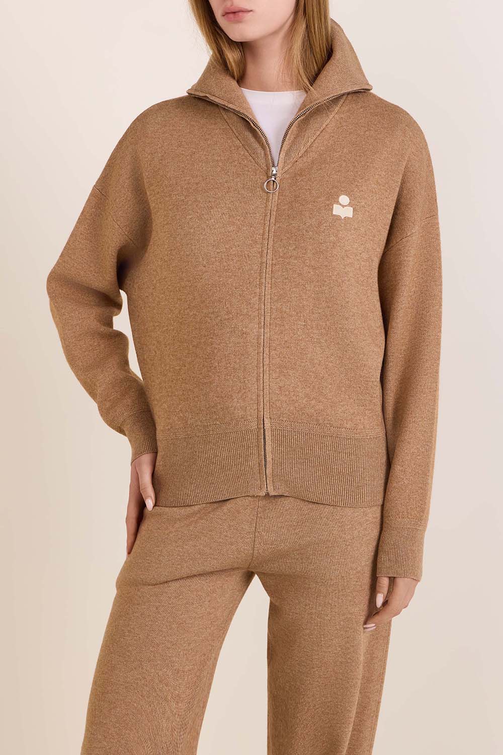 תמונת דוגמן קידמית של סריג כותנה וצמר