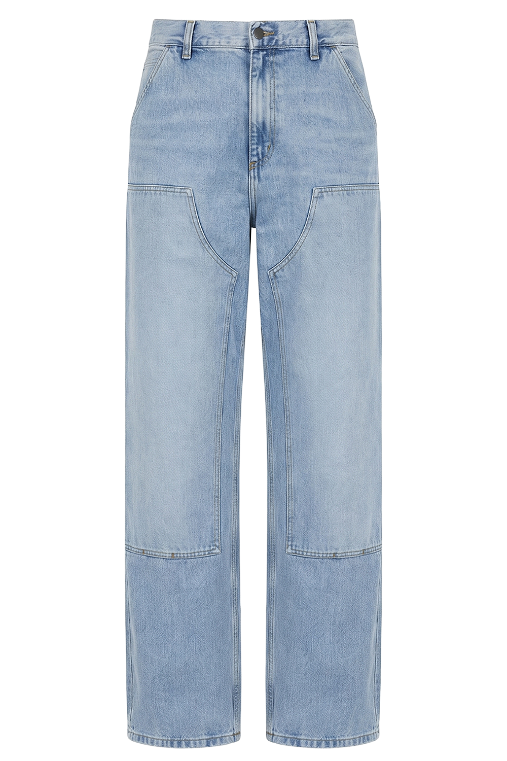 תמונה קידמית של מכנסי ג'ינס דאבל ניי