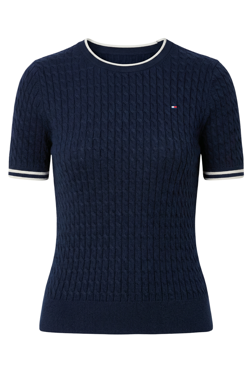 תמונה קידמית של חולצת טי סריג