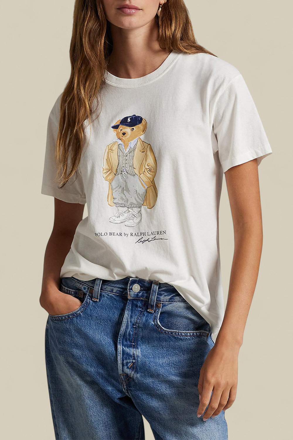 תמונת דוגמן קידמית של חולצת טי דובי פולו