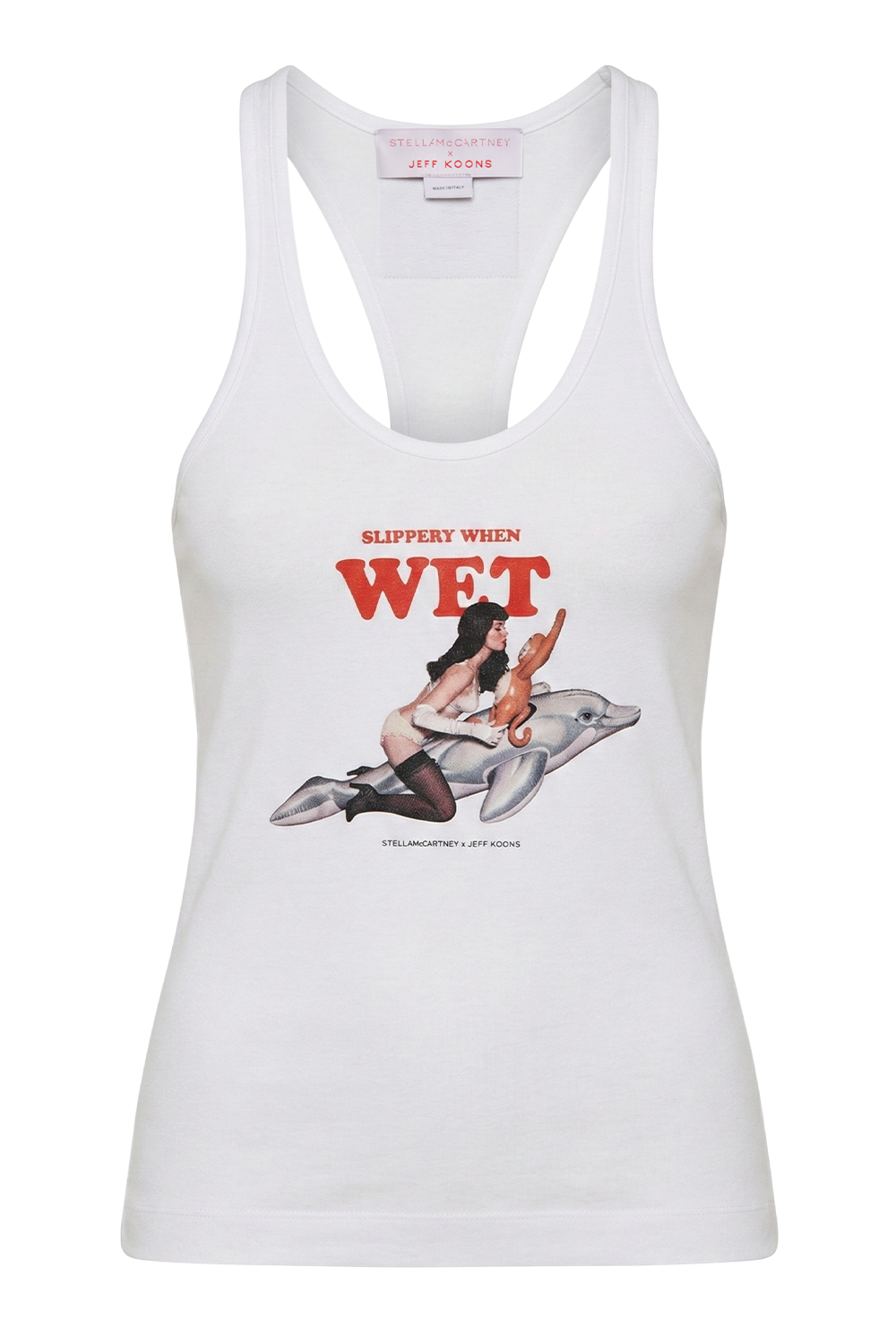 תמונה קידמית של גופיית כותנה