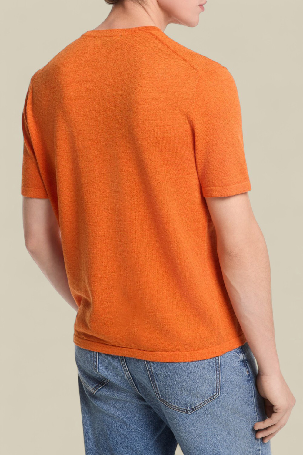 תמונת דוגמן אחורית של חולצת טי