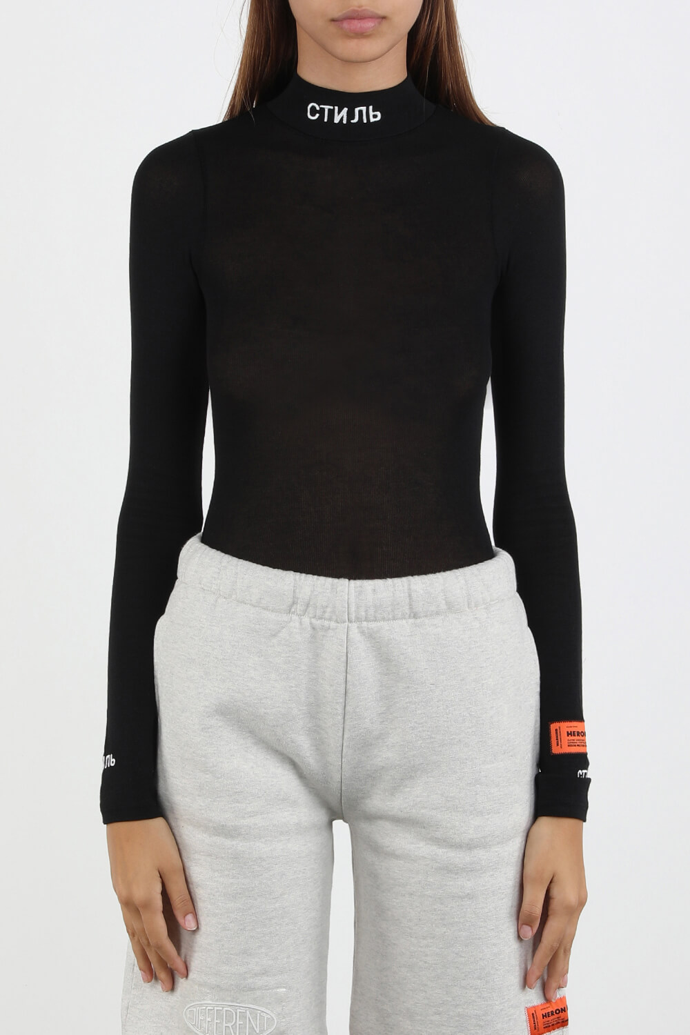 CTNMB Bodysuit in Black image number null HERON PRESTON
