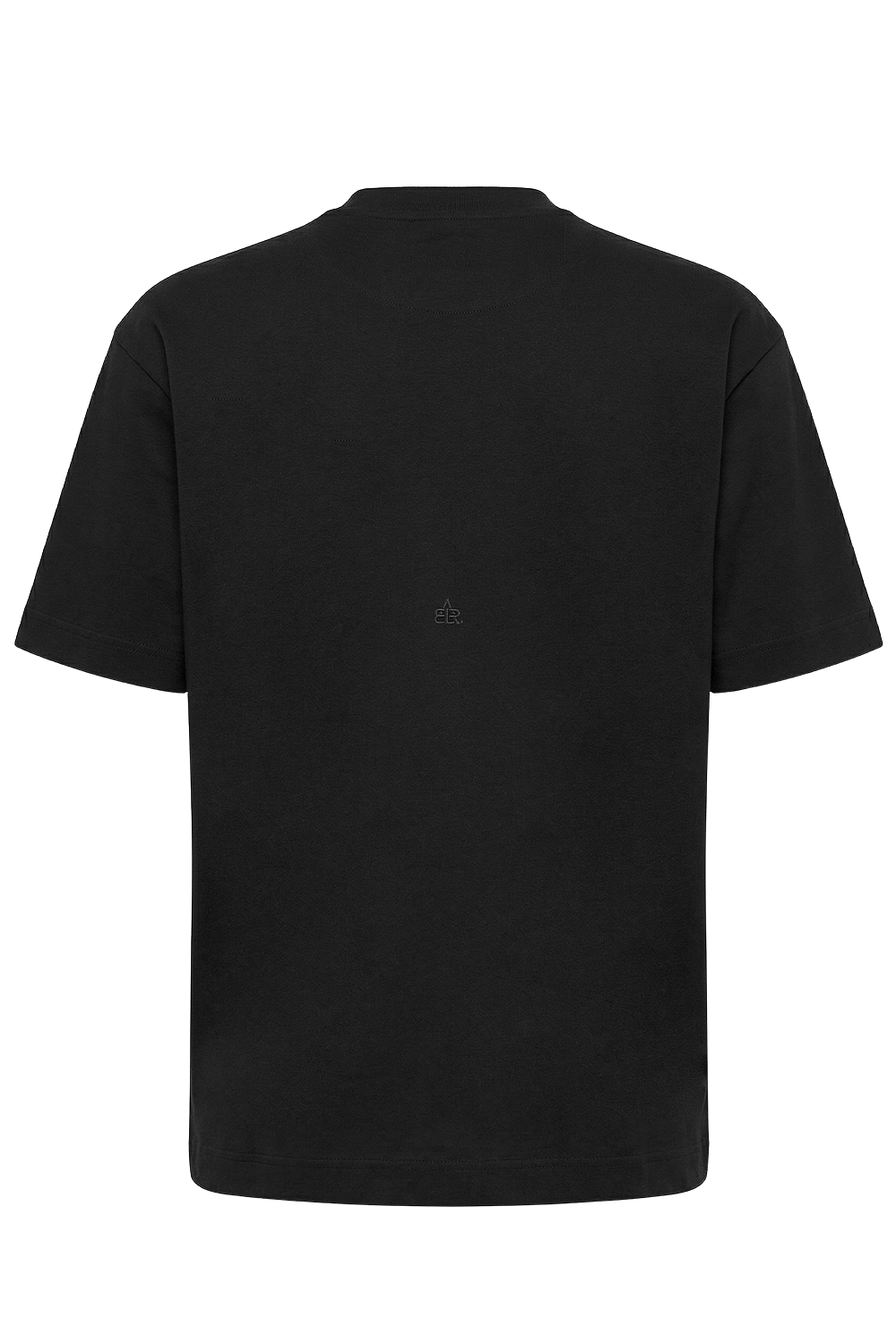 תמונה אחורית של חולצת טי אוברסייז