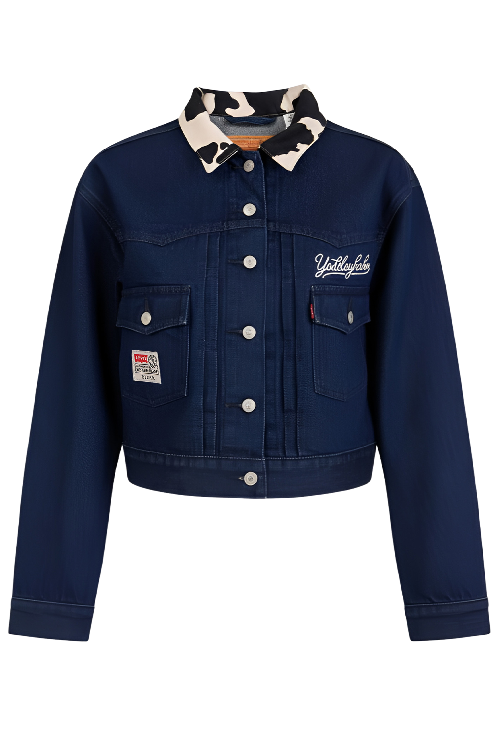 תמונה קידמית של ליוויס X צעצוע של סיפור ז'קט ג'ינס