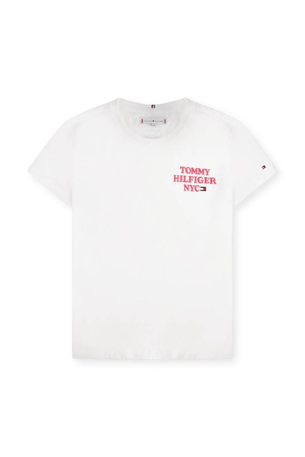 חולצת טי קלאסית עם לוגו מוטבע - גילאי 8-16 TOMMY HILFIGER KIDS