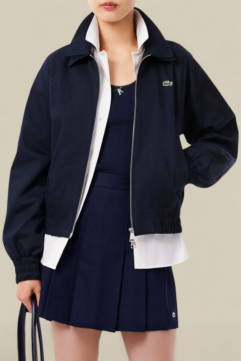 תמונת דוגמן קידמית של ז'קט כותנה