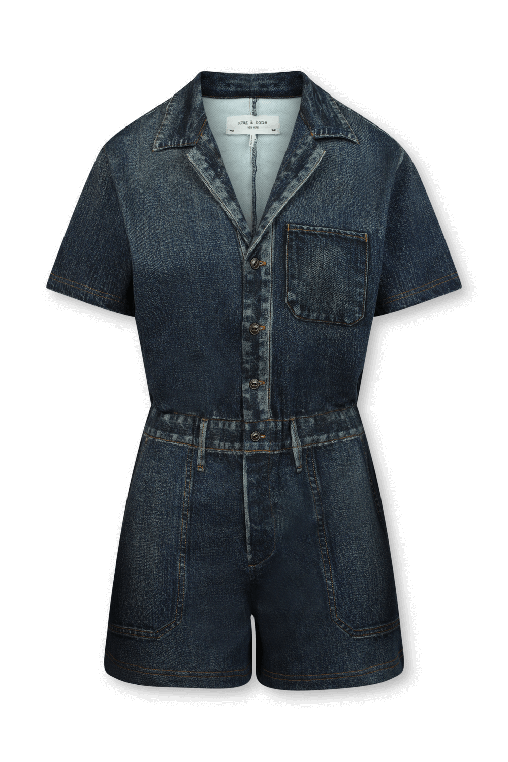 תמונה קידמית של אוברול ג'ינס מירמאר קצר