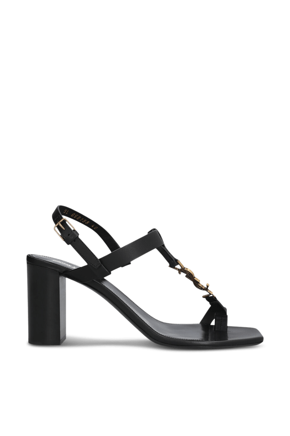 תמונה קידמית של סנדלי עקב קסנדרה 75 SAINT LAURENT