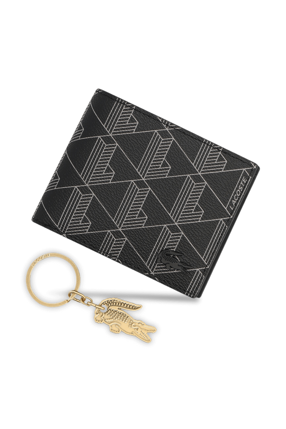 תמונת תקריב של מארז ארנק ומחזיק מפתחות