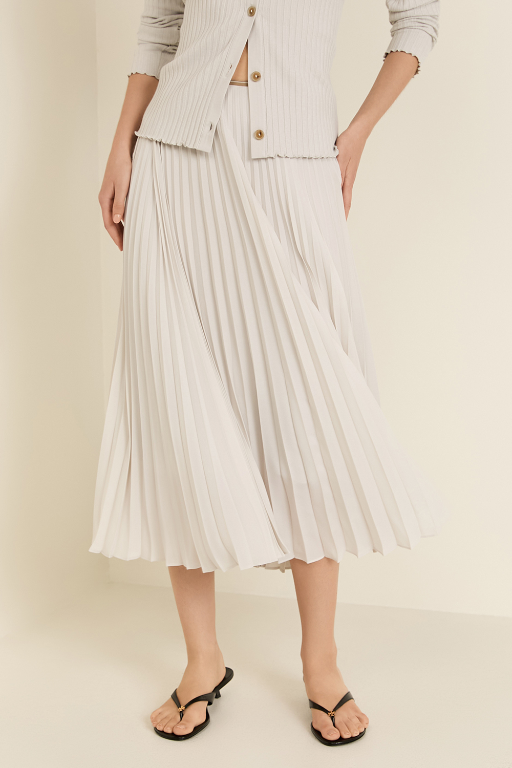 תמונת דוגמן קידמית של חצאית פליסה