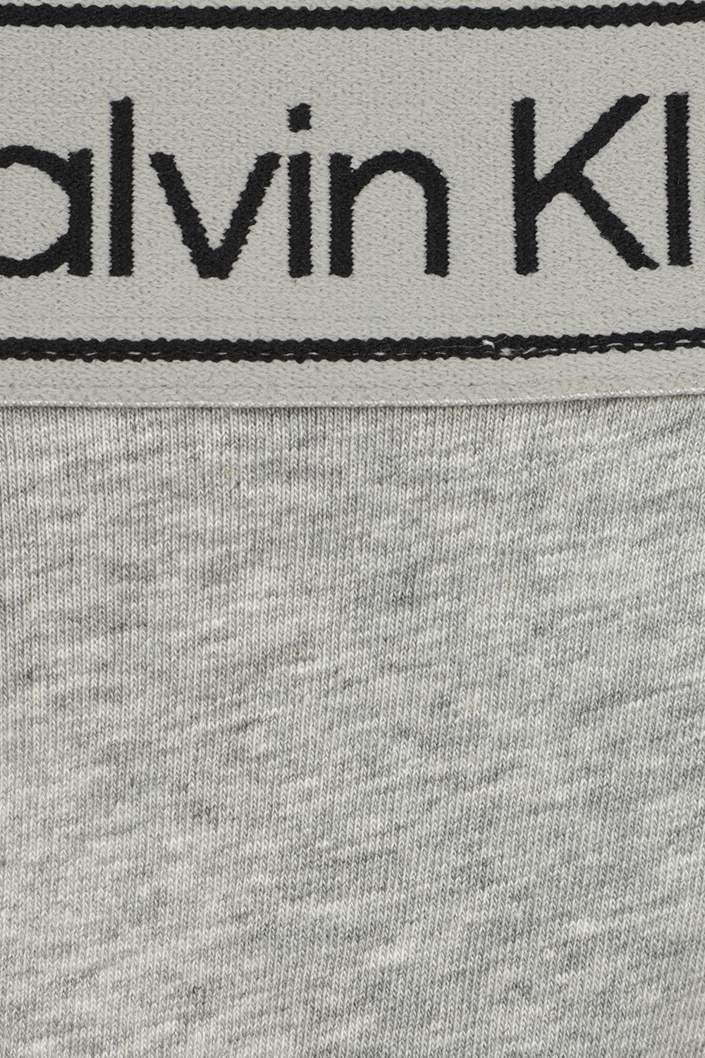תחתוני חוטיני אפורים עם רצועת לוגו CALVIN KLEIN