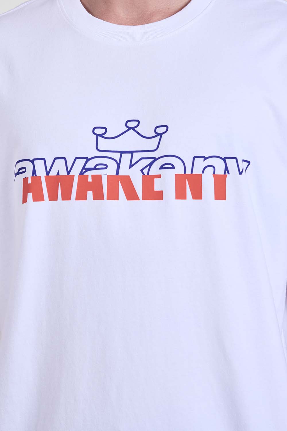 תמונת תקריב דוגמן של חולצת טי בגזרה ישרה