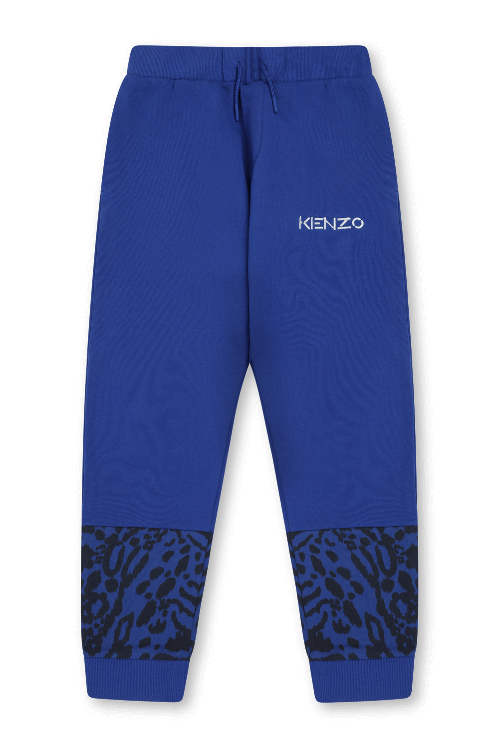 גילאי 10-12 מכנסי טרנינג ארוכים כחולים עם לוגו KENZO KIDS