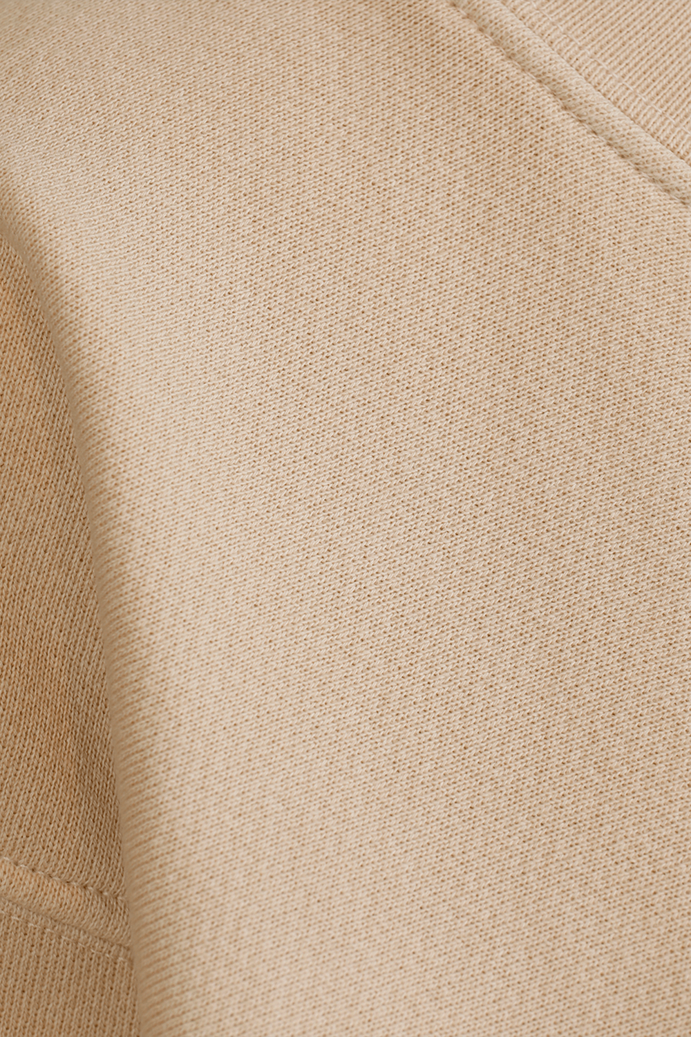 תמונה אחורית של סווטשירט בגוון קרם