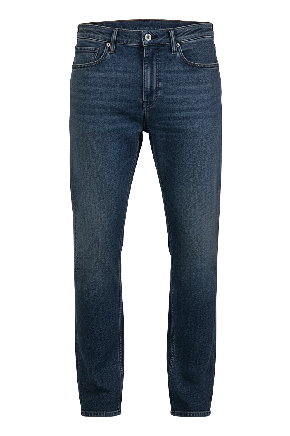 תמונה קידמית של מכנסי ג'ינס בגזרה ישרה