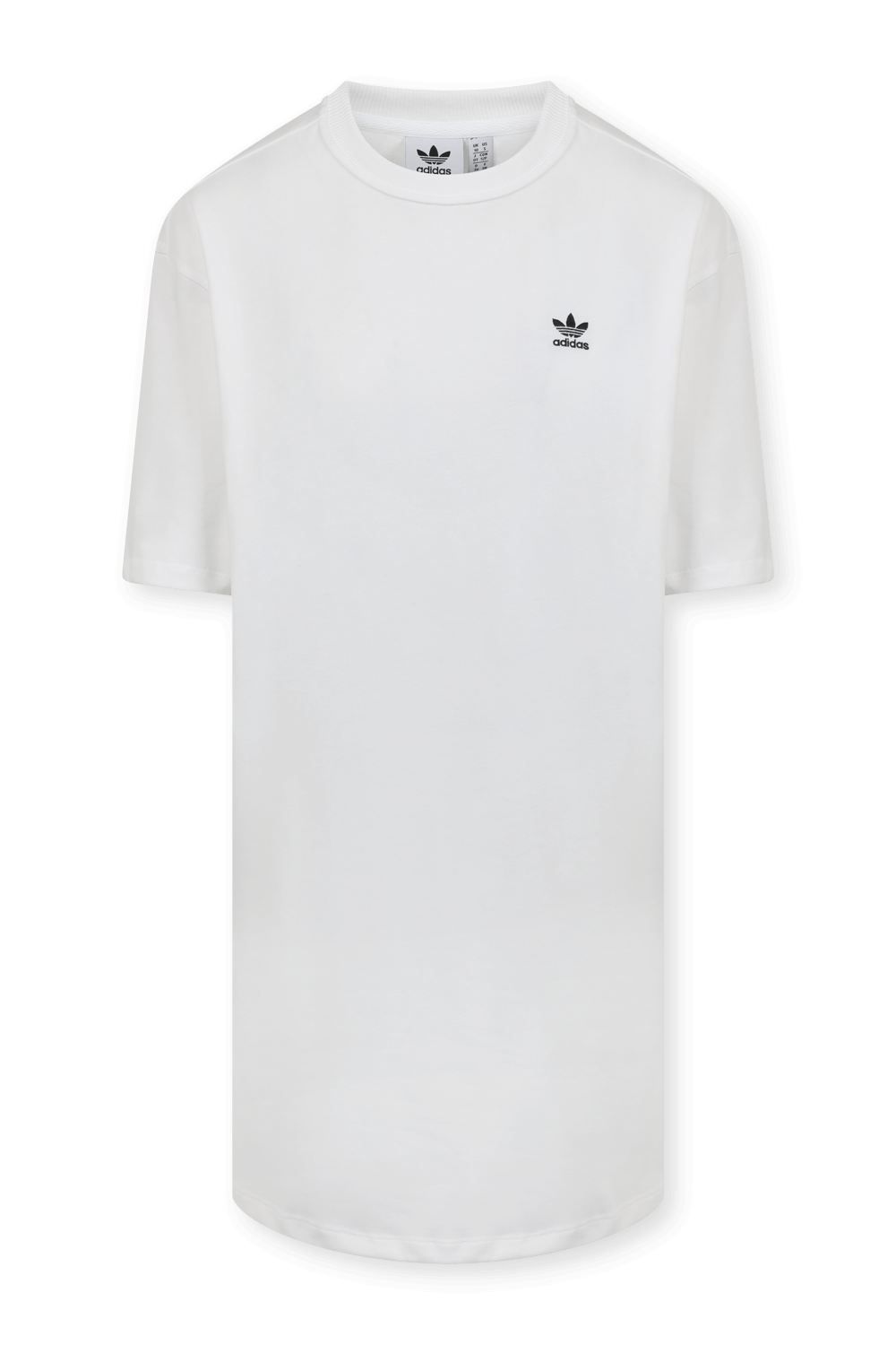 שמלת טי לבנה קלאסית ממותגת ADIDAS ORIGINALS