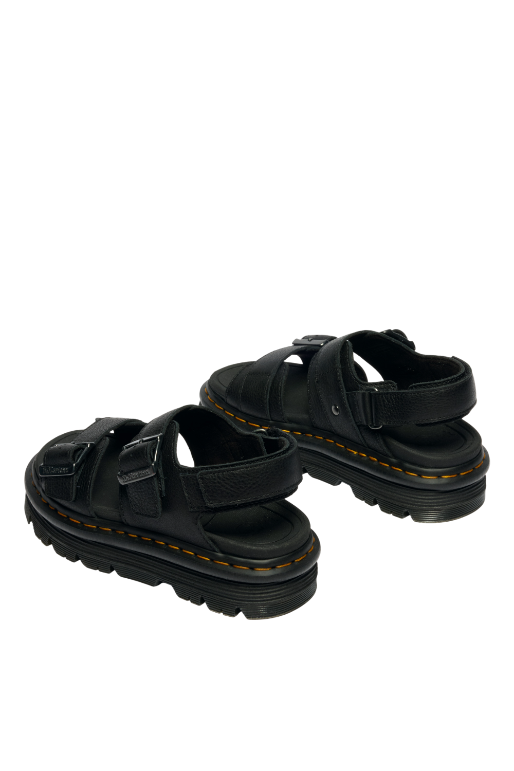 תמונה אחורית של סנדלי פלטפורמה זבזג