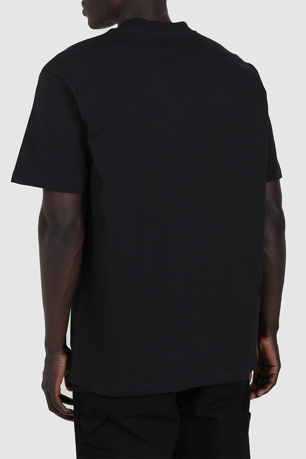 תמונת דוגמן אחורית של חולצת טי מכותנה אורגנית