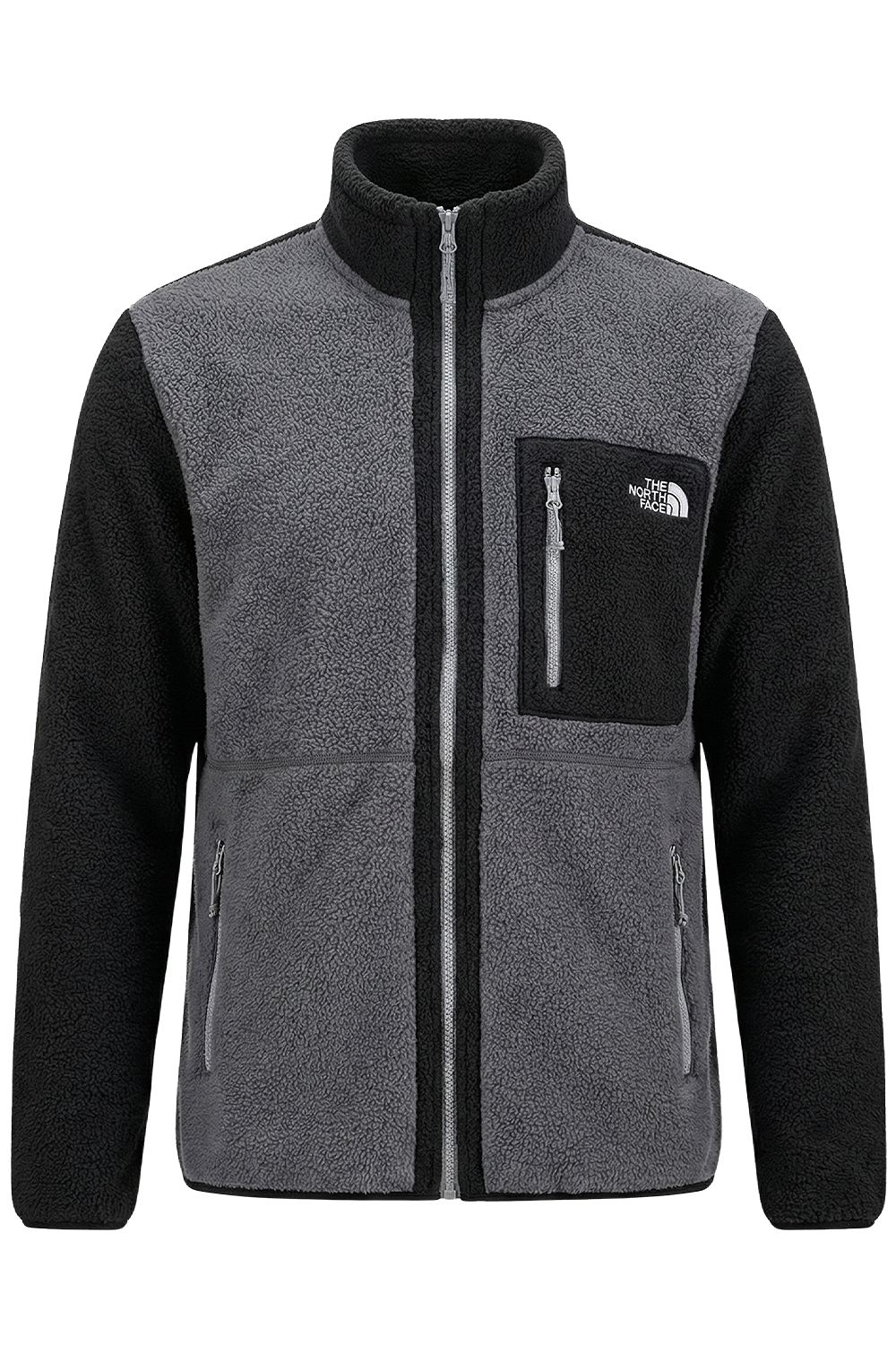 תמונה קידמית של ז'קט פליז בגזרה רגילה